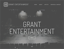 Tablet Screenshot of grantentertainment.com